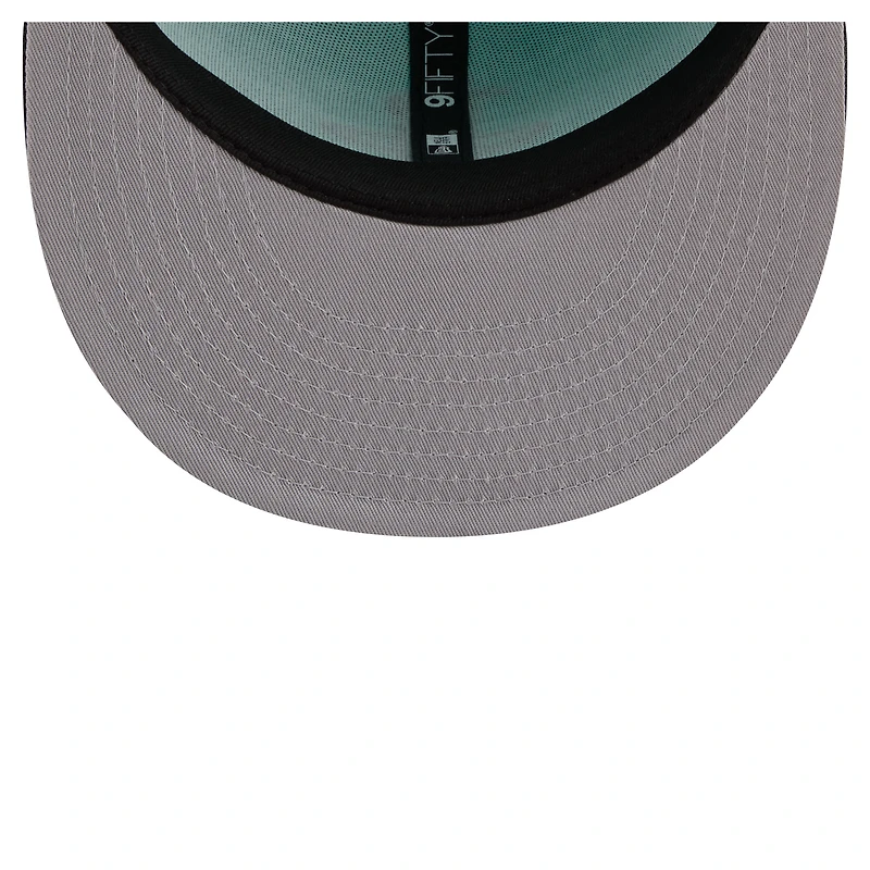 Men's New Era Turquoise/Charcoal Houston Rockets Color Pack Two-Tone 9FIFTY Snapback Hat