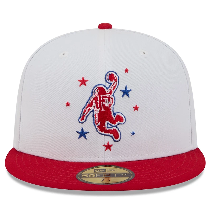 Men's New Era White/Red Houston Rockets 2025/26 City Edition 59FIFTY Fitted Hat