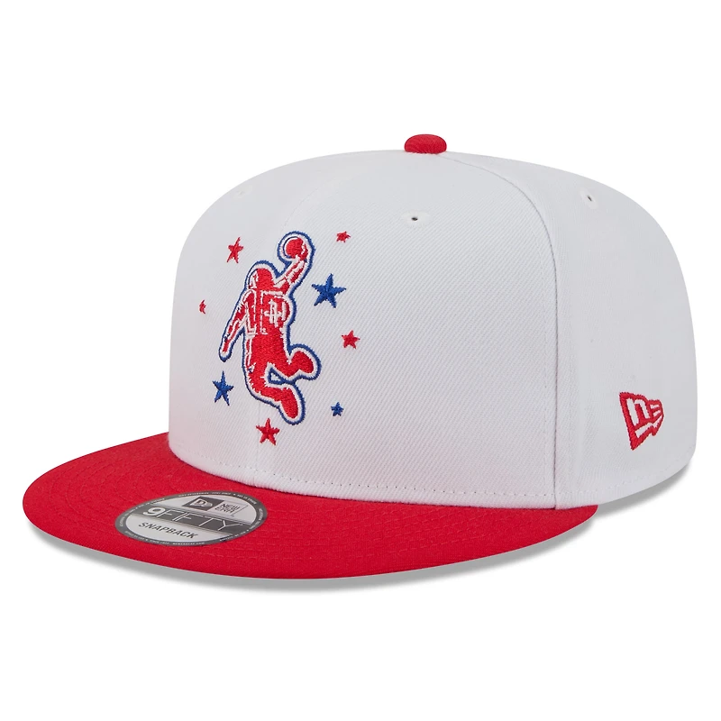 Men's New Era White/Red Houston Rockets 2025/26 City Edition 9FIFTY Snapback Hat