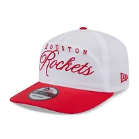 Casquette ajustable New Era 19TWENTY en nylon blanc/rouge pour homme, Houston Rockets, draft NBA 2025