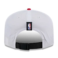 Casquette ajustable New Era 19TWENTY en nylon blanc/rouge pour homme, Houston Rockets, draft NBA 2025