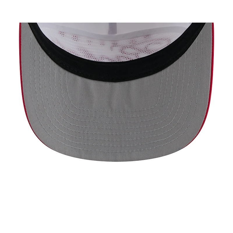 Casquette ajustable New Era 19TWENTY en nylon blanc/rouge pour homme, Houston Rockets, draft NBA 2025