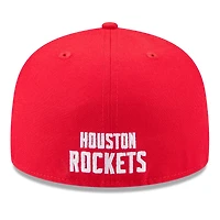 Men's New Era  White/Red Houston Rockets 2025 NBA Tip Off Split Panel 59FIFTY Fitted Hat