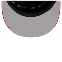 Men's New Era  White/Red Houston Rockets 2025 NBA Tip Off Split Panel 59FIFTY Fitted Hat