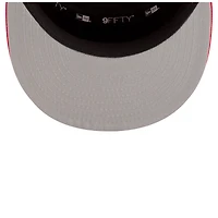 Casquette snapback 9FIFTY blanche/rouge pour homme New Era Houston Rockets 2025 NBA Tip Off Split Panel