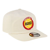 Men's New Era  White Houston Rockets 19TWENTY 80s Chrome Corduroy Adjustable Hat