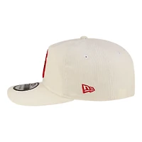 Men's New Era  White Houston Rockets 19TWENTY 80s Chrome Corduroy Adjustable Hat