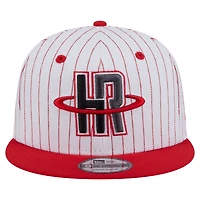 Casquette snapback New Era blanche Houston Rockets Deceptor Pinstripe 9FIFTY pour homme