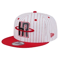 Casquette snapback New Era blanche Houston Rockets Deceptor Pinstripe 9FIFTY pour homme