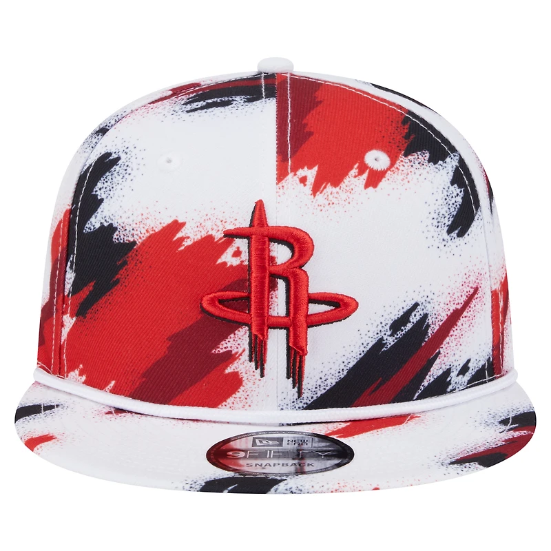 Casquette snapback 9FIFTY blanche Houston Rockets de New Era pour homme