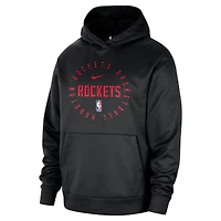 Men's Nike Black Houston Rockets 2024/25 Spotlight On-Court Practice Performance Pullover Hoodie