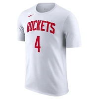 T-shirt à manches longues raglan floral Nike Houston Rockets pour femme blanc
