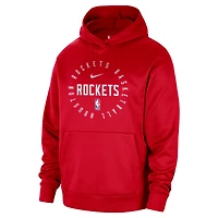 Sweat à capuche Nike Houston Rockets 2024/25 Spotlight pour homme, rouge, entraînement sur le terrain