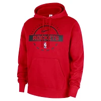 Sweat à capuche Nike rouge Houston Rockets 2025/26 Authentic Practice Club pour homme
