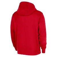 Sweat à capuche Nike rouge Houston Rockets 2025/26 Authentic Practice Club pour homme