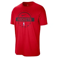 T-shirt d'entraînement authentique Nike rouge Houston Rockets pour homme