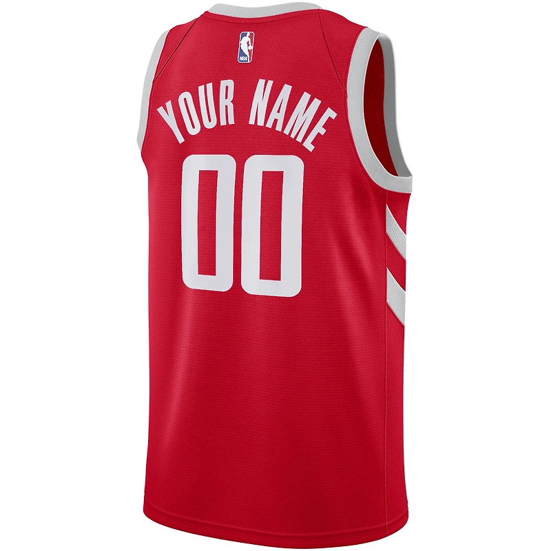 Homme Nike Rouge Houston Rockets - Swingman Maillot Personnalisé Icon Edition