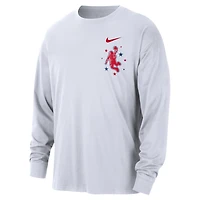Men's Nike  White Houston Rockets 2025/26 City Edition Remix Essential Logo Long Sleeve T-Shirt