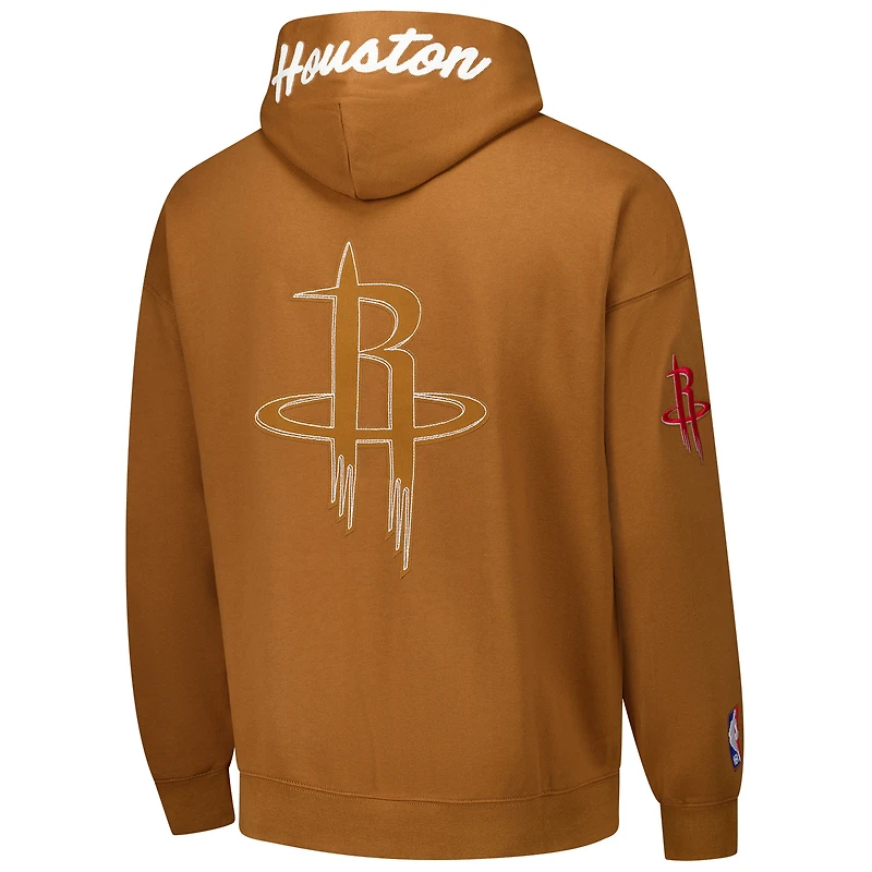 Sweat à capuche épaules tombantes Pro Standard Brown Houston Rockets Paint the City pour homme