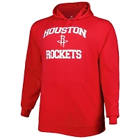 Sweat à capuche rouge Houston Rockets Big & Tall Heart Soul pour homme