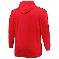 Sweat à capuche rouge Houston Rockets Big & Tall Heart Soul pour homme