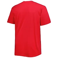 Men's Red Houston Rockets Big & Tall Heart Soul T-Shirt
