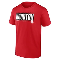 Men's  Red Houston Rockets Blocked Out T-Shirt