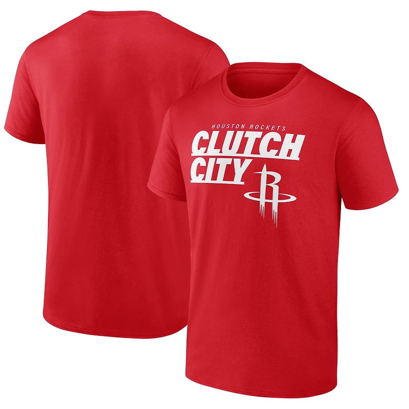Men's Red Houston Rockets Half Court Offense T-Shirt