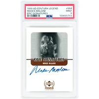 Moses Malone Houston Rockets Autographed 1999 Upper Deck Century Legends Epic Signatures #MM PSA Authenticated 9 Card