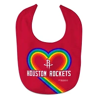 Newborn & Infant WinCraft Houston Rockets Rainbow Baby Bib