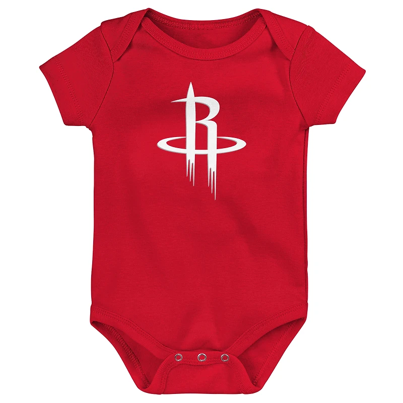 Body pour nouveau-né Outerstuff rouge à logo principal des Houston Rockets