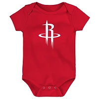 Body pour nouveau-né Outerstuff rouge à logo principal des Houston Rockets