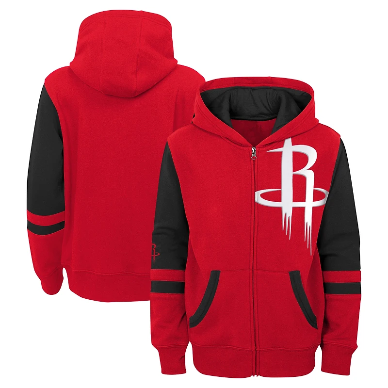 Preschool Red Houston Rockets Straight To The League Full-Zip Hoodie