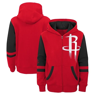 Preschool Red Houston Rockets Straight To The League Full-Zip Hoodie