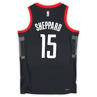 Reed Sheppard Houston Rockets Autographed Black Jumpman Statement Edition Swingman Jersey 