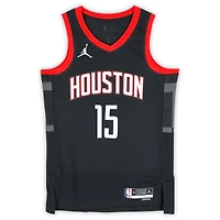 Reed Sheppard Houston Rockets Autographed Black Jumpman Statement Edition Swingman Jersey
