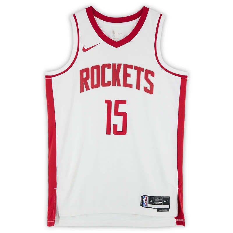 Reed Sheppard Houston Rockets Autographed Nike White Association Swingman Jersey