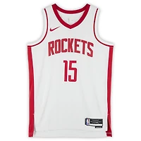 Reed Sheppard Houston Rockets Autographed Nike White Association Swingman Jersey