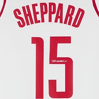 Reed Sheppard Houston Rockets Autographed Nike White Association Swingman Jersey 