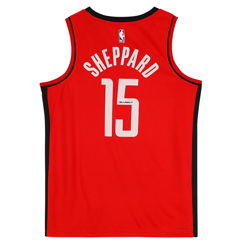 Reed Sheppard Houston Rockets Autographed Red Nike Icon Swingman Jersey