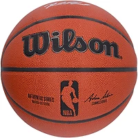 Ballon de basket-ball intérieur/extérieur Wilson Authentic Series autographié par Reed Sheppard Houston Rockets