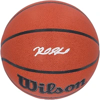 Ballon de basket-ball intérieur/extérieur Wilson Authentic Series autographié par Reed Sheppard Houston Rockets