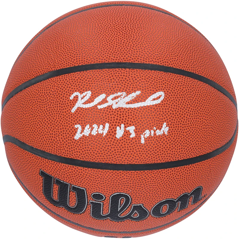 Reed Sheppard Houston Rockets Autographed Wilson Authentic Series Indoor/Outdoor Basketball with "2024 #3 Pick" Inscription