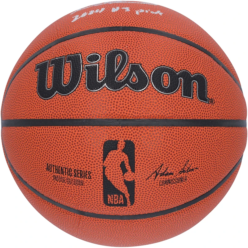 Reed Sheppard Houston Rockets Autographed Wilson Authentic Series Indoor/Outdoor Basketball with "2024 #3 Pick" Inscription