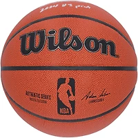 Reed Sheppard Houston Rockets Autographed Wilson Authentic Series Indoor/Outdoor Basketball with "2024 #3 Pick" Inscription