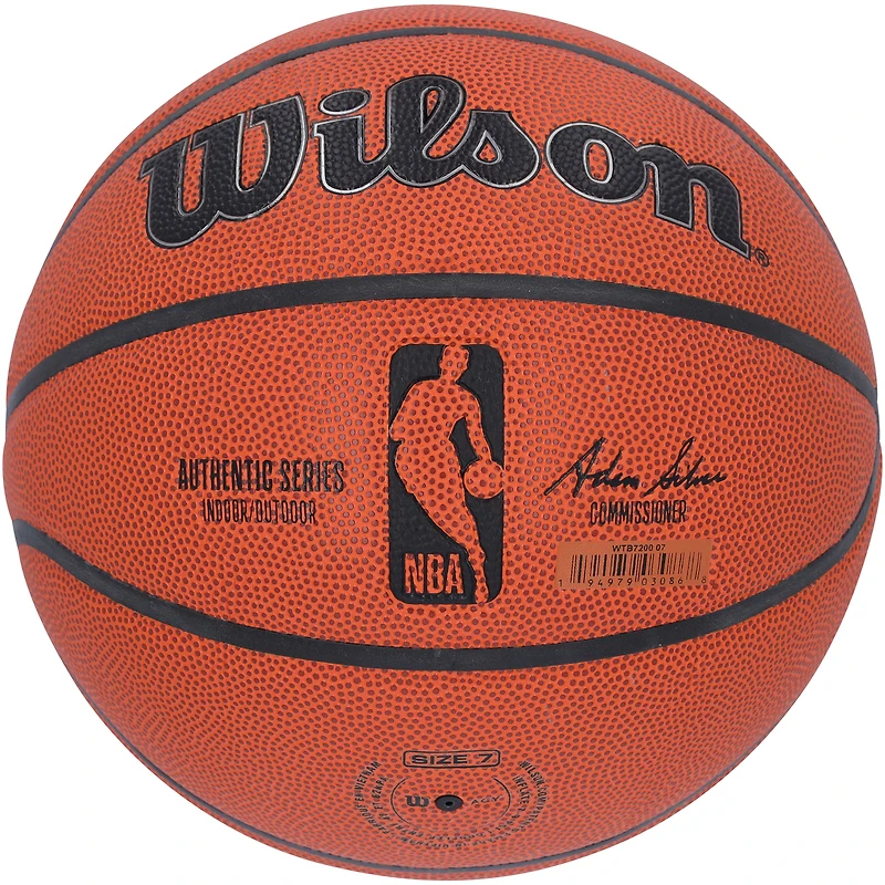 Reed Sheppard Houston Rockets Autographed Wilson Authentic Series Indoor/Outdoor Basketball with "2024 #3 Pick" Inscription