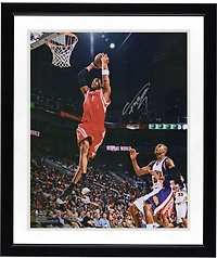 Photo dédicacée de Tracy McGrady (Houston Rockets) - Dunk à deux mains contre les Phoenix Suns (40,6 x 50,8 cm)