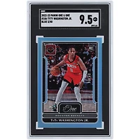 TyTy Washington Jr. Houston Rockets 2022-23 Panini One & One Blue #106 #3/40 SGC Authenticated 9.5 Rookie Card