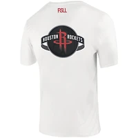 T-shirt unisexe blanc FISLL avec logo Burst des Houston Rockets