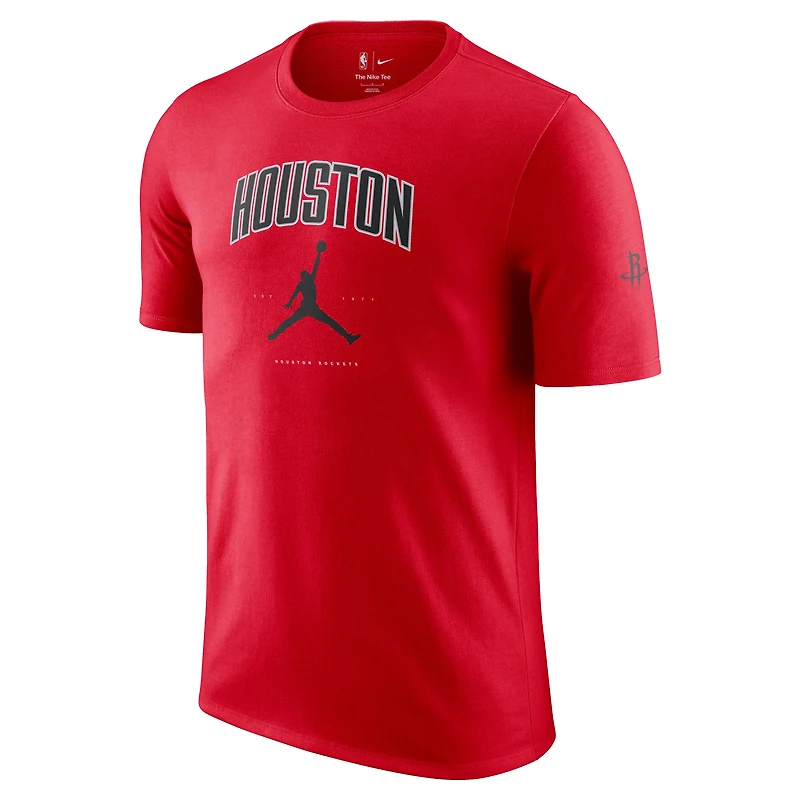 Unisex Jordan Brand Red Houston Rockets Essential Cities T-Shirt